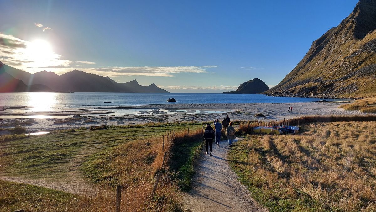 Haukland Beach October Havila Lofoten Coastal Stopover