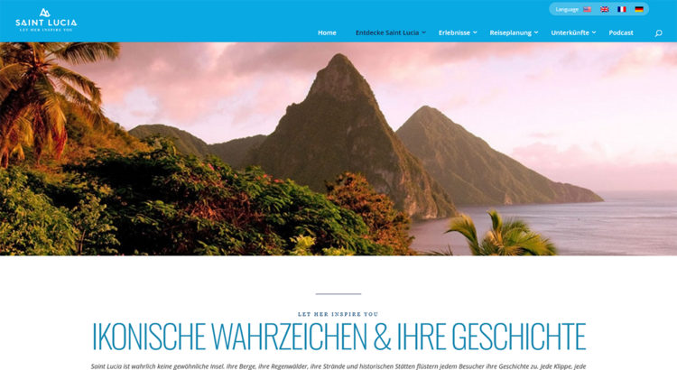 St Lucia Screenshot Website Saint Lucia Tourism Authority.png