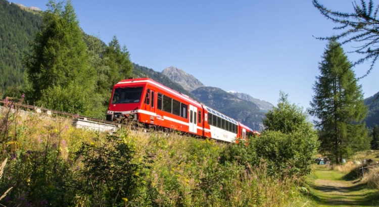 Schweiz Bahn Mont-Blanc Express Foto Florian Villesèche