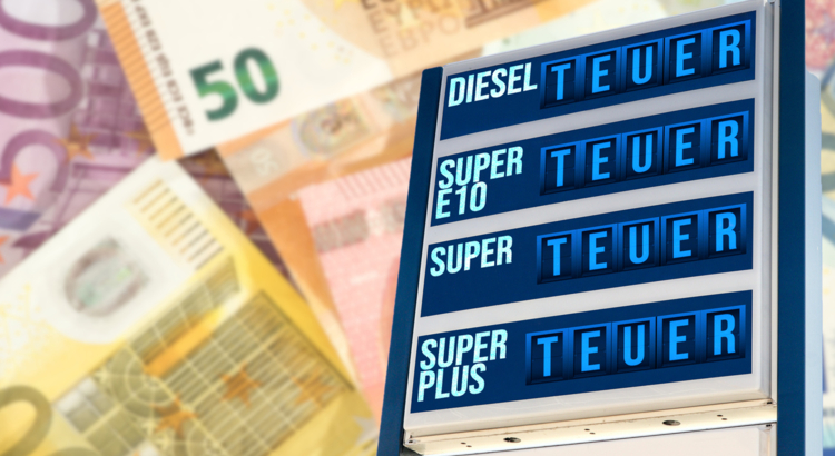 Benzin, Diesel Tankstelle Teuer Energie