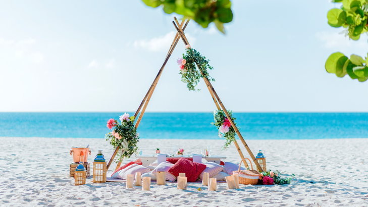 Aruba Picknick Setup on Eagle Beach Foto Picnic Aruba Michael Salazar.jpg