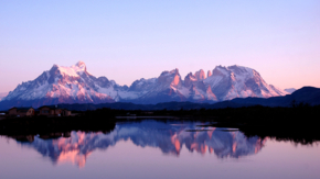 Chile Berge Natur Rio Serrano Paine