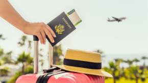 Reisende Urlauberin USA