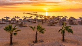 Ägypten Strand Sonnenuntergang Marsa Alam