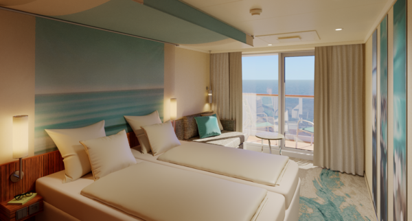 Aida Evolution neues Design Balkonkabine Kreuzfahrt